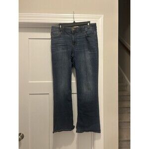 Democracy Ab Solution Boot Cut Jeans Women’s Size 14 Medium Dark Wash Stretch